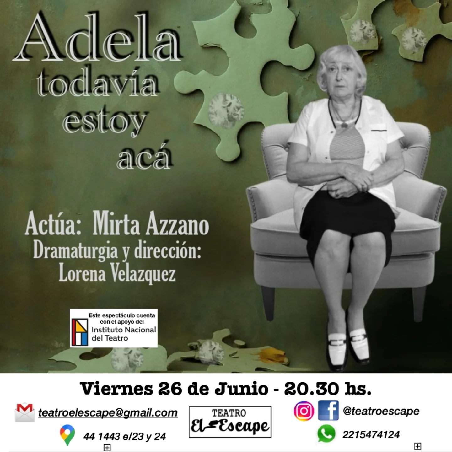 Adela, todavía estoy acá