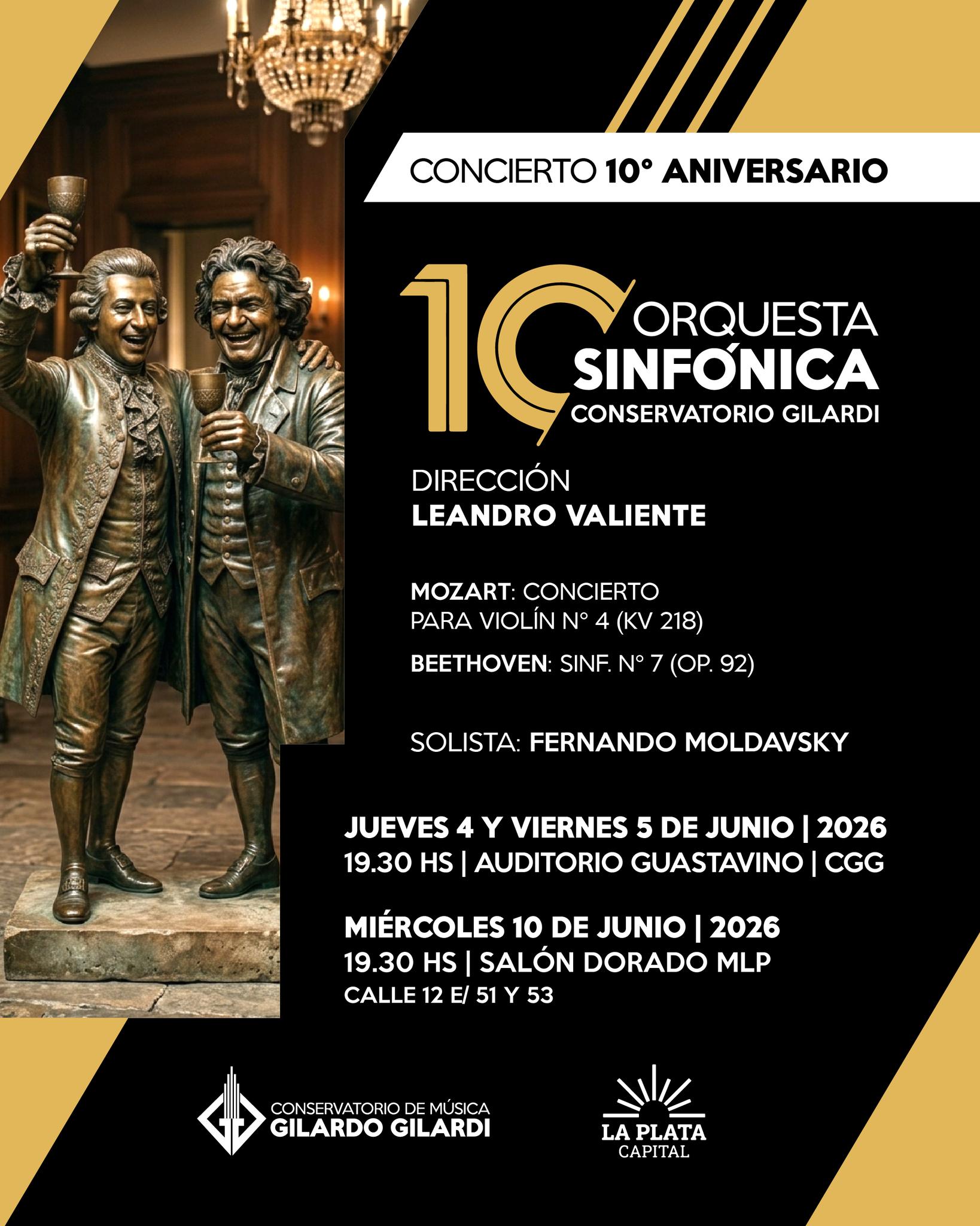 La Orquesta Sinfónica Gilardo Gilardi cumple diez años