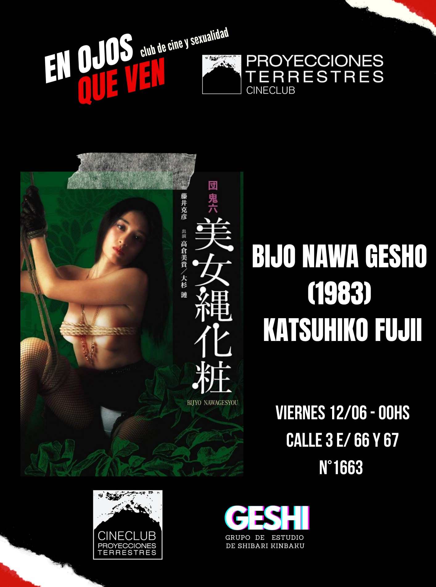 Bijo Nawa Gesho - Cosmetología de cuerdas de una mujer hermosa.  Dir: Katsuhiko Fujii (1983)