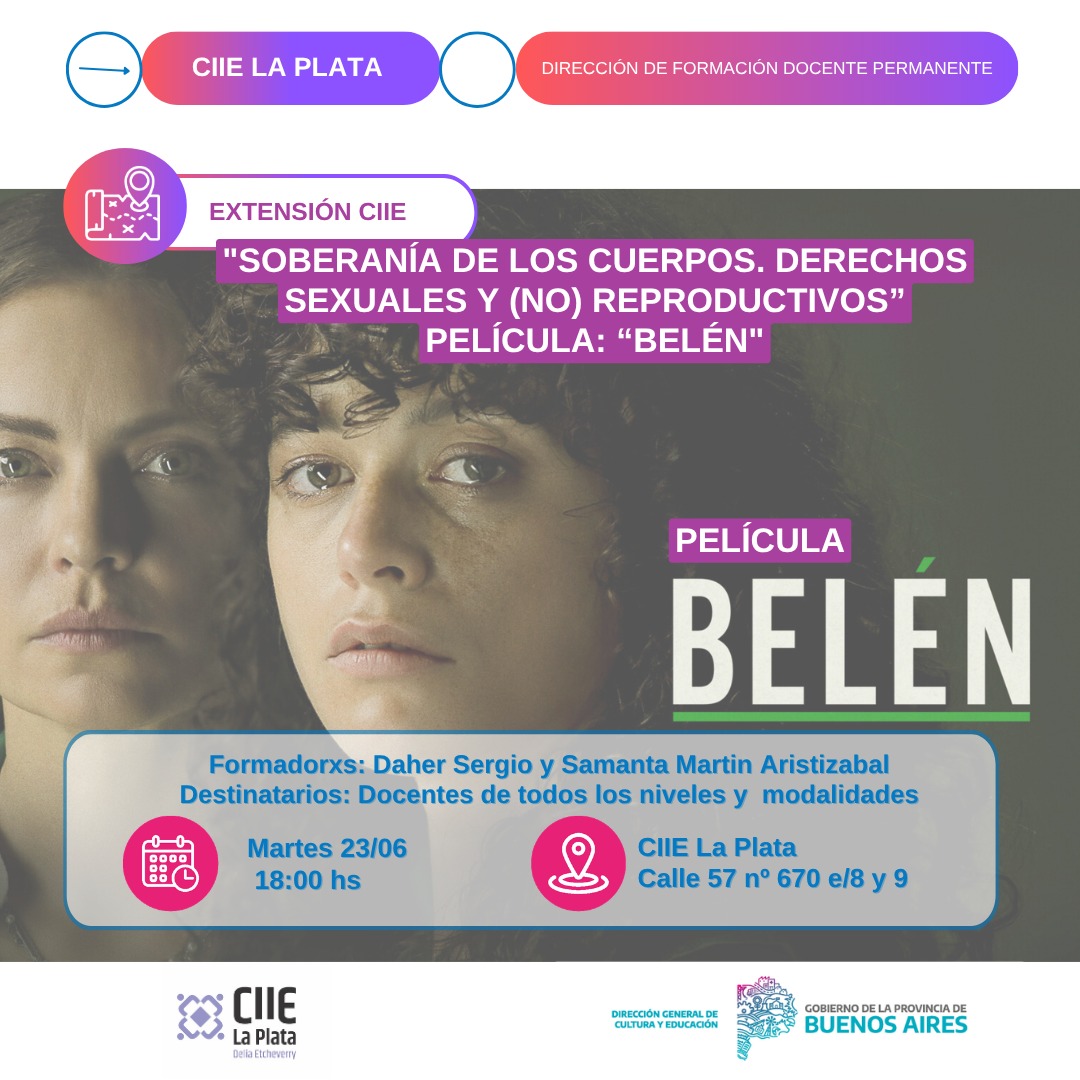 Belén - Cine Debate “Soberanía de los cuerpos. Derechos sexuales y (no) reproductivos”