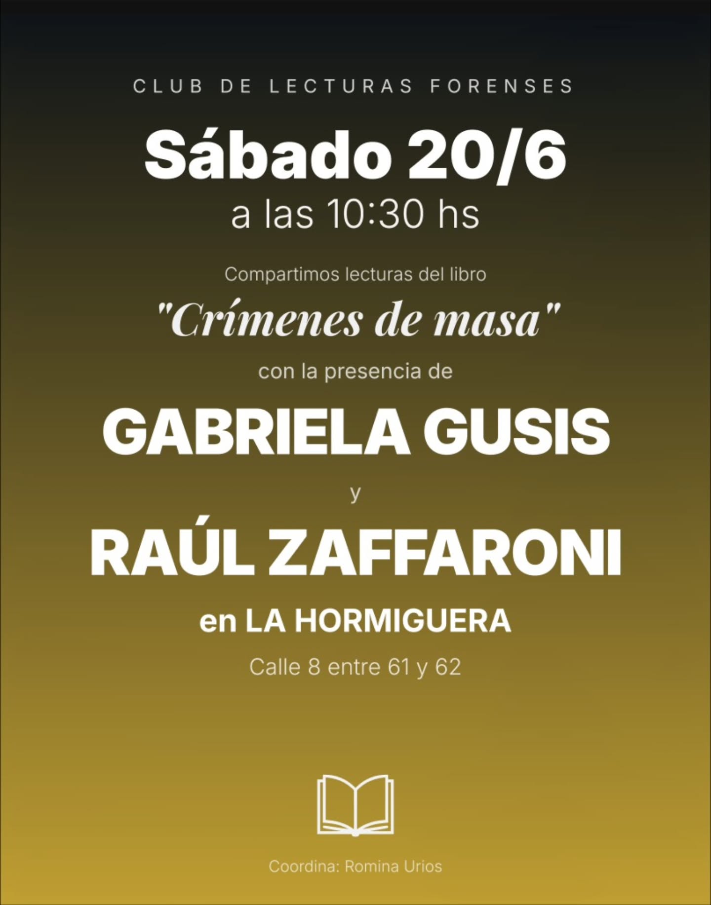 Lecturas del libro "Crimenes de masa" de Raúl Zaffaroni