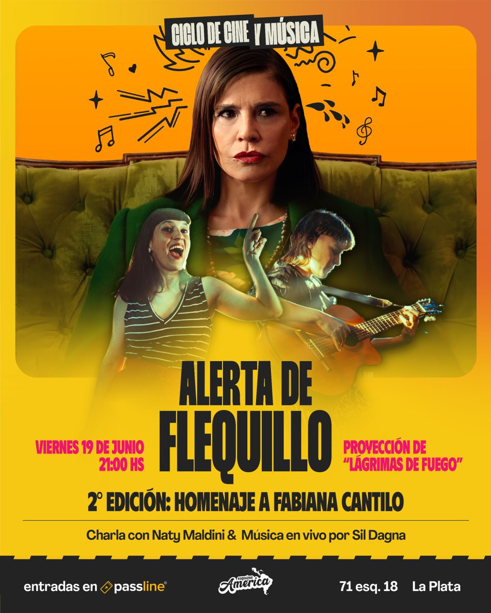 Alerta de Flequillo (vol. 2) - Proyección de "Lágrimas de fuego" + Charla con Naty Maldini + Música en vivo x Sil Dagna