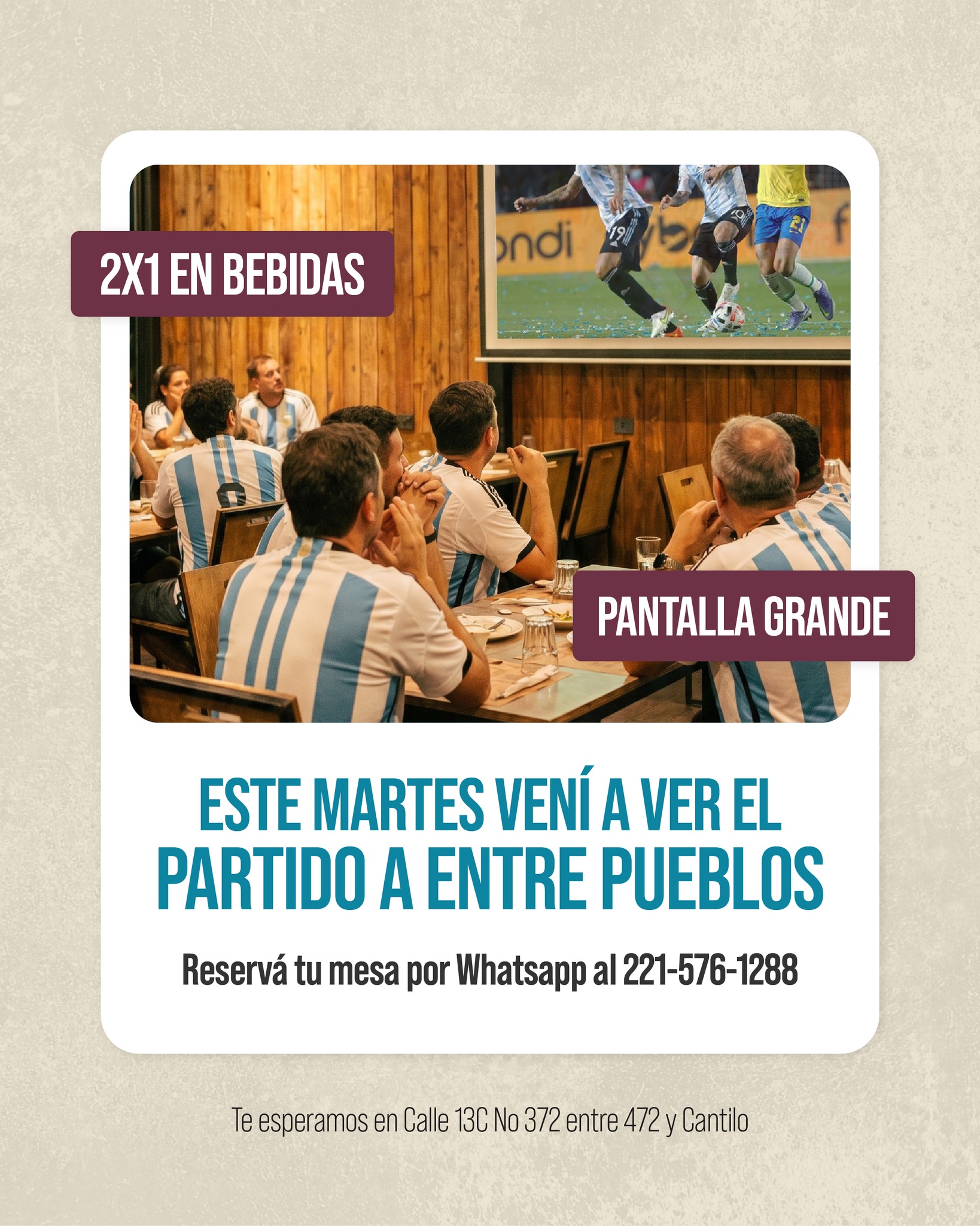 Este martes se alienta en el salón