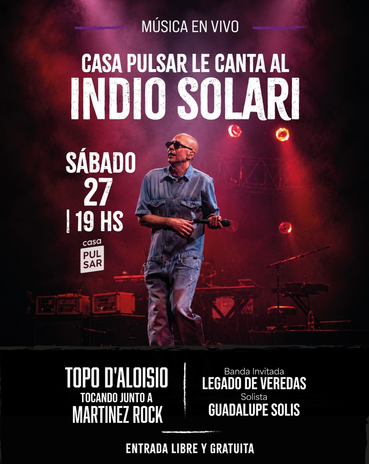 Casa Pulsar le canta al Indio Solari