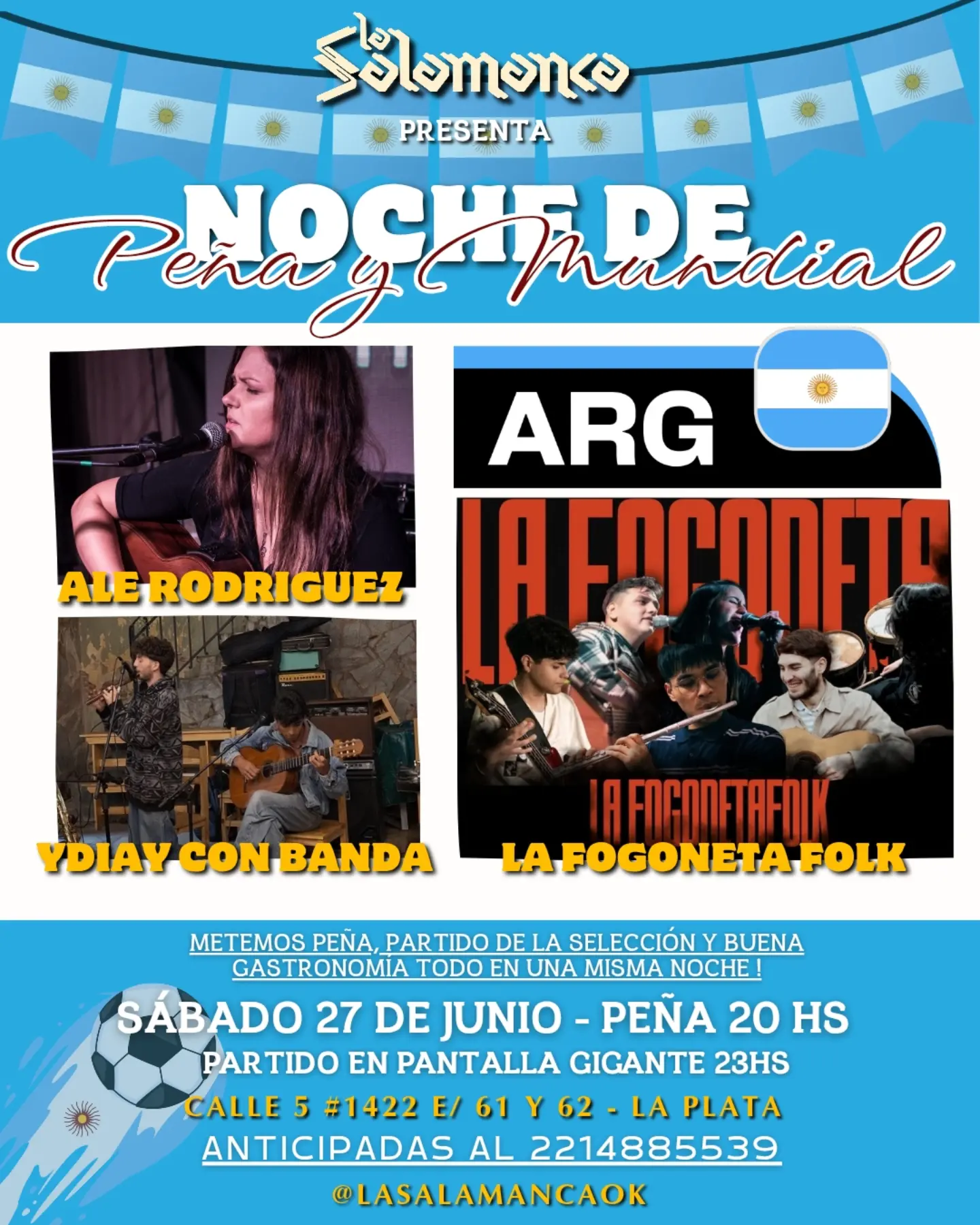 Ale Rodriguez + Ydiay con Banda + La Fogoneta Folk