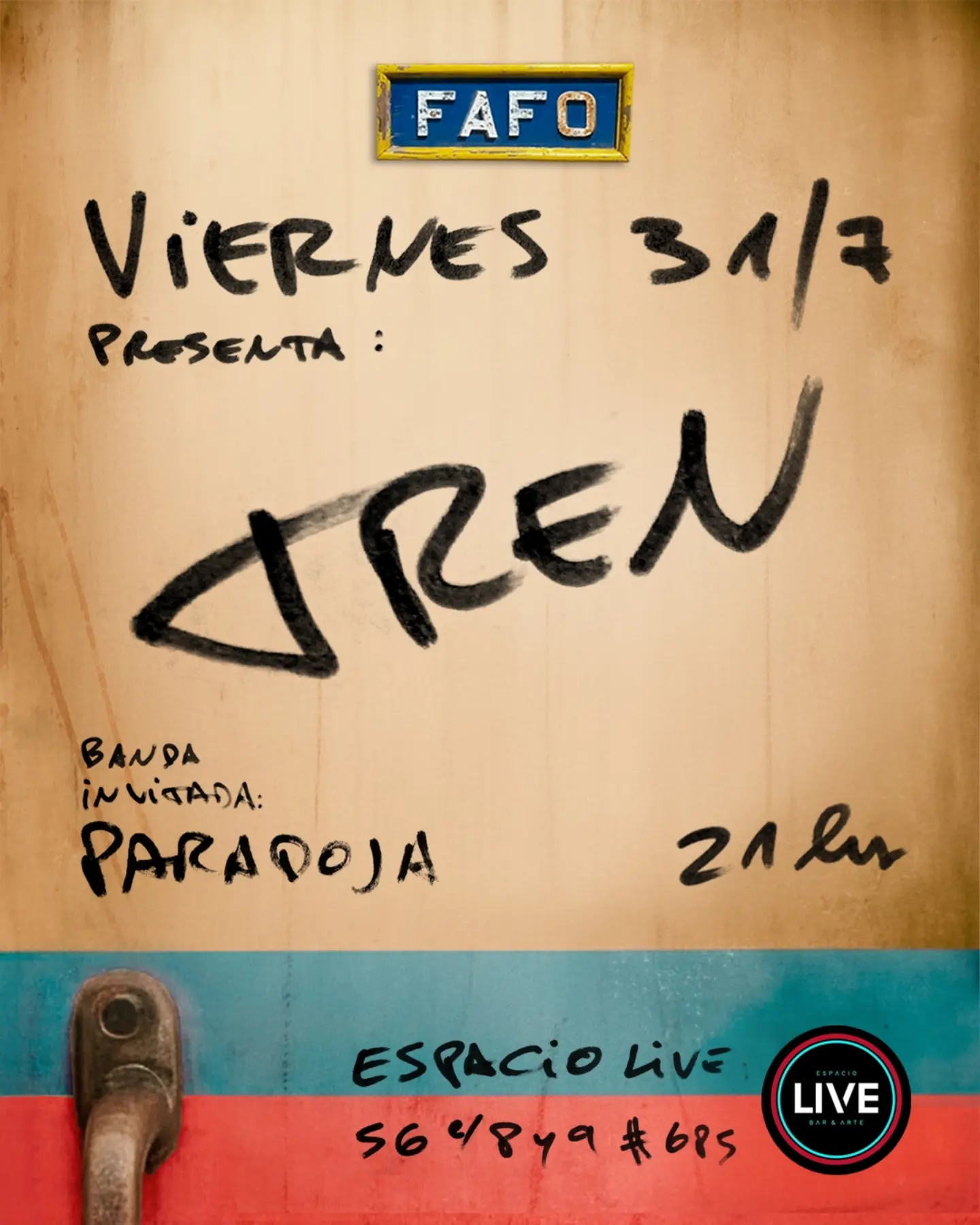 Fafo presenta Tren + Paradoja