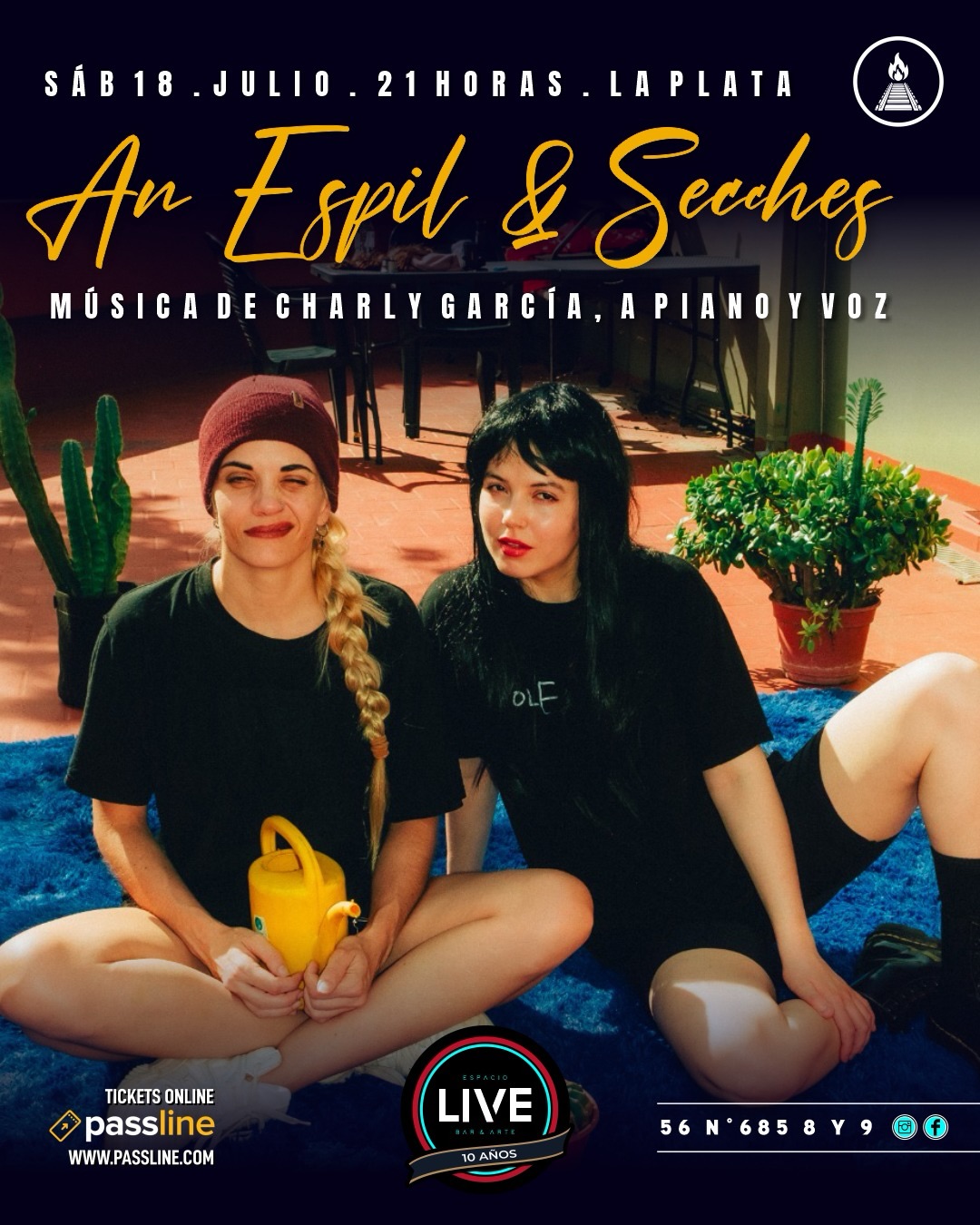 AnEspil & Seechez - Música de Charly García; a piano y voz