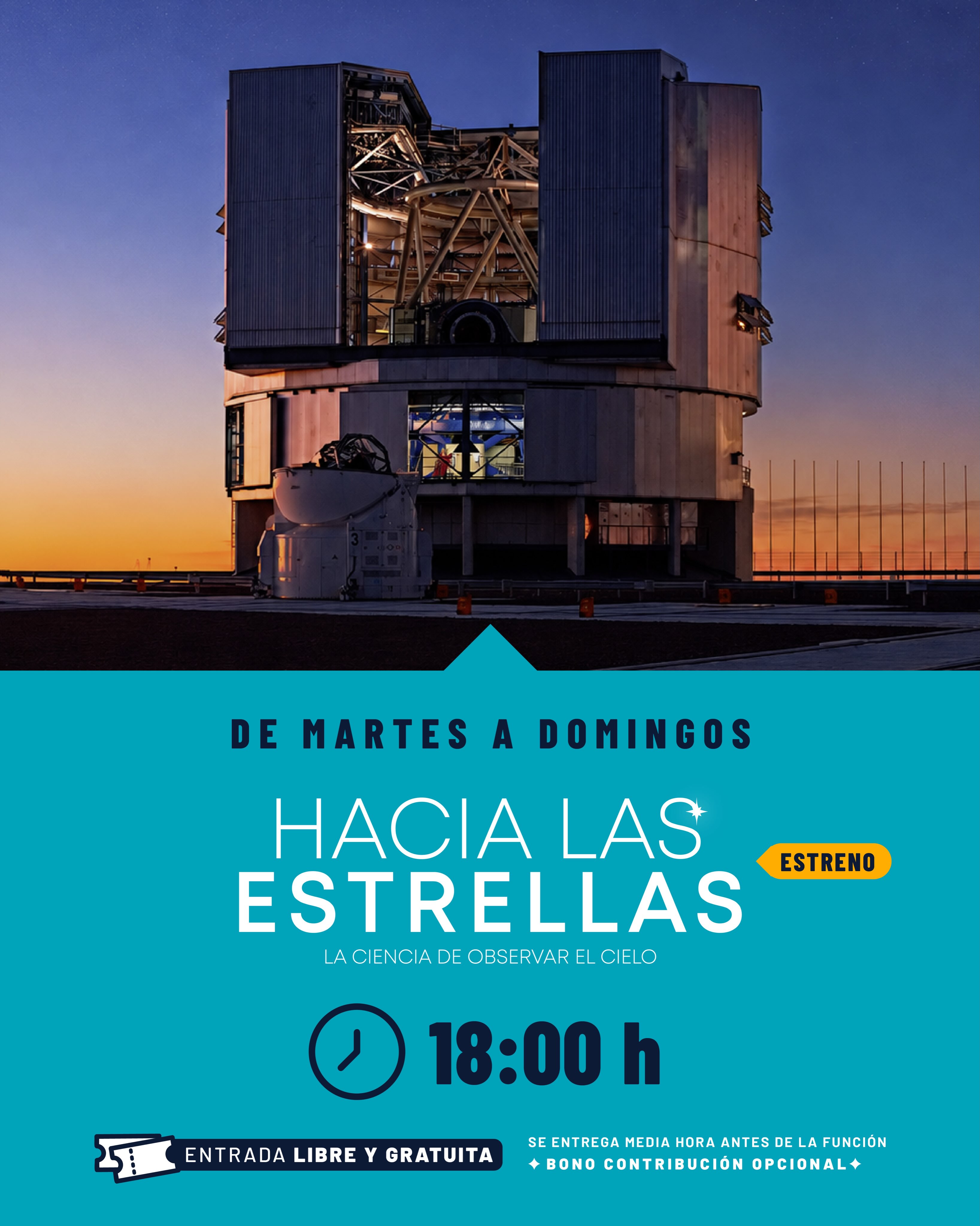 Hacia las estrellas - Estreno