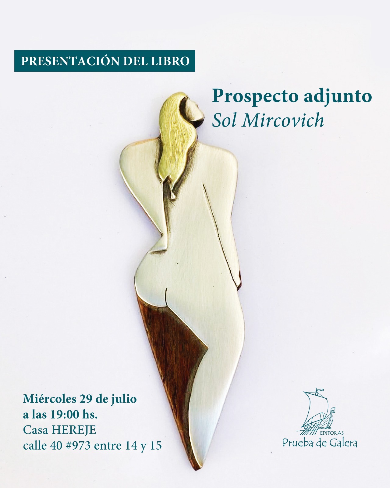 Presentación del libro: Prospecto adjunto de Sol Mircovich