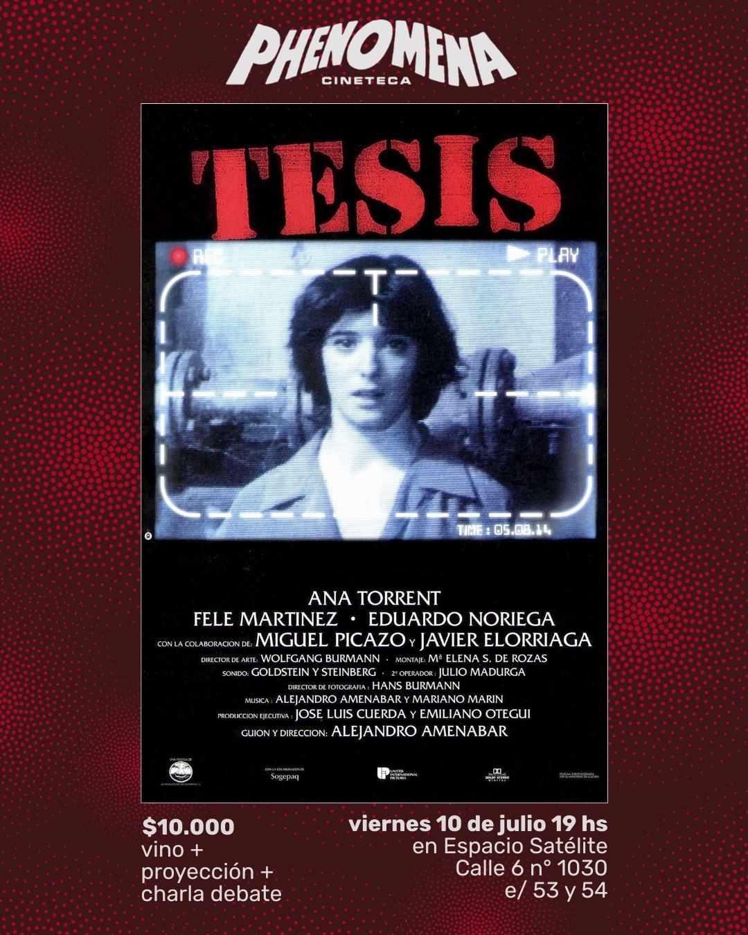Tésis (1996) Dir. Alejandro Amenábar