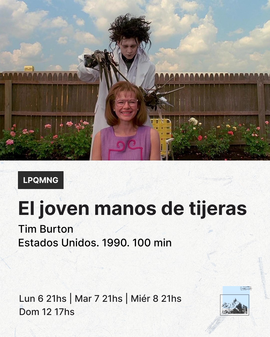 El joven manos de tijeras 