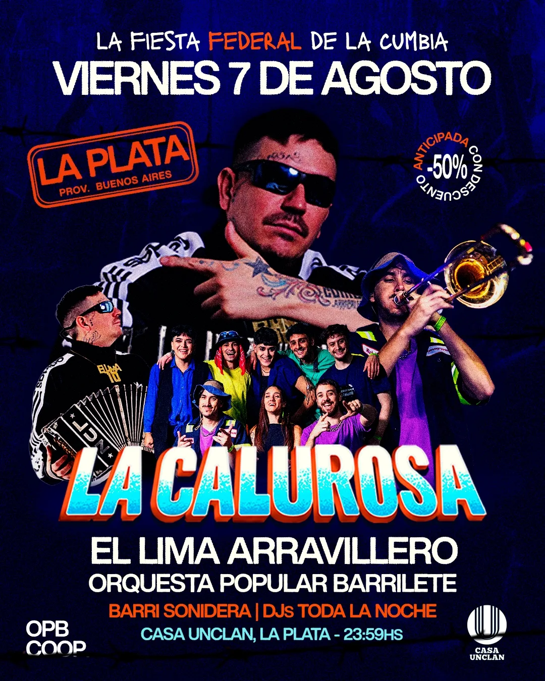 La Calurosa + Orquesta barrilete + El Lima arravillero