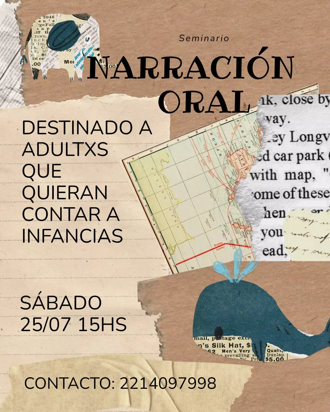 Narración Oral - Destinado a adultos que quieran contar a infancias