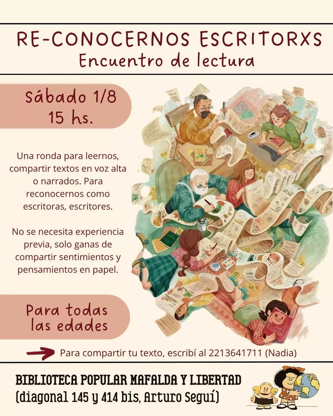 Re-Conocernos Escritores - Encuentro de Lectura