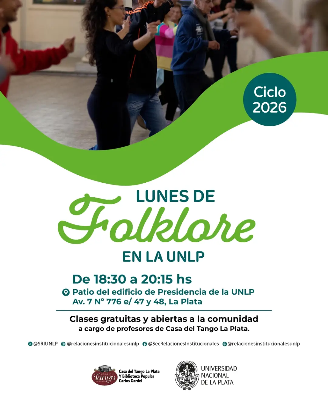 Lunes de Folklore en la UNLP