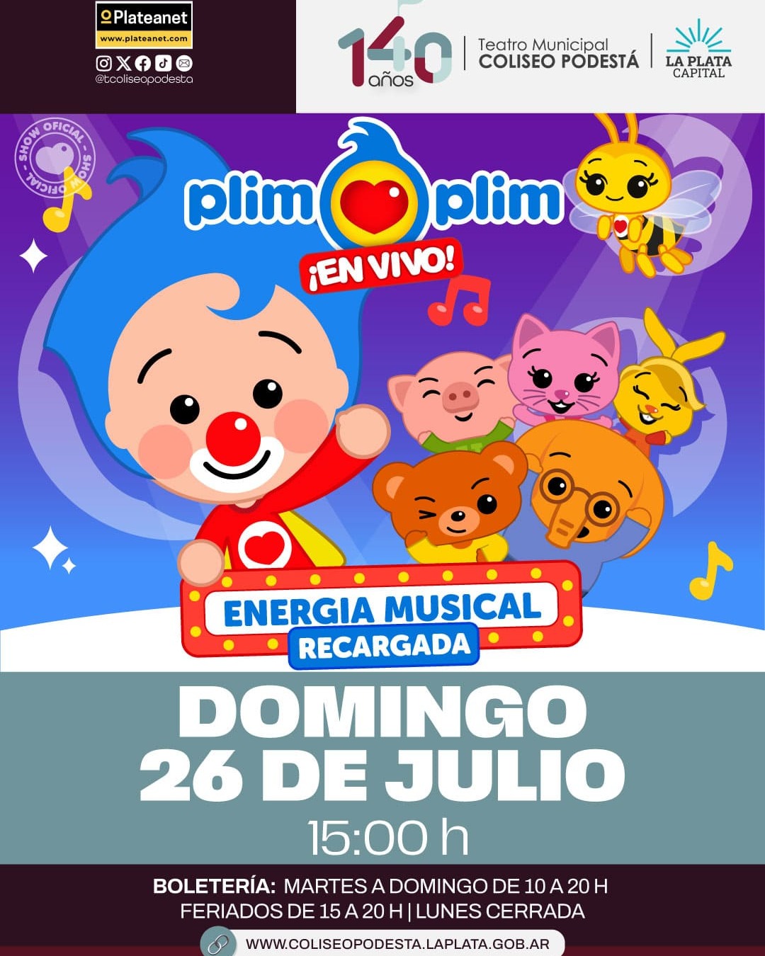 Plim Plim, Energía Musical Recargada