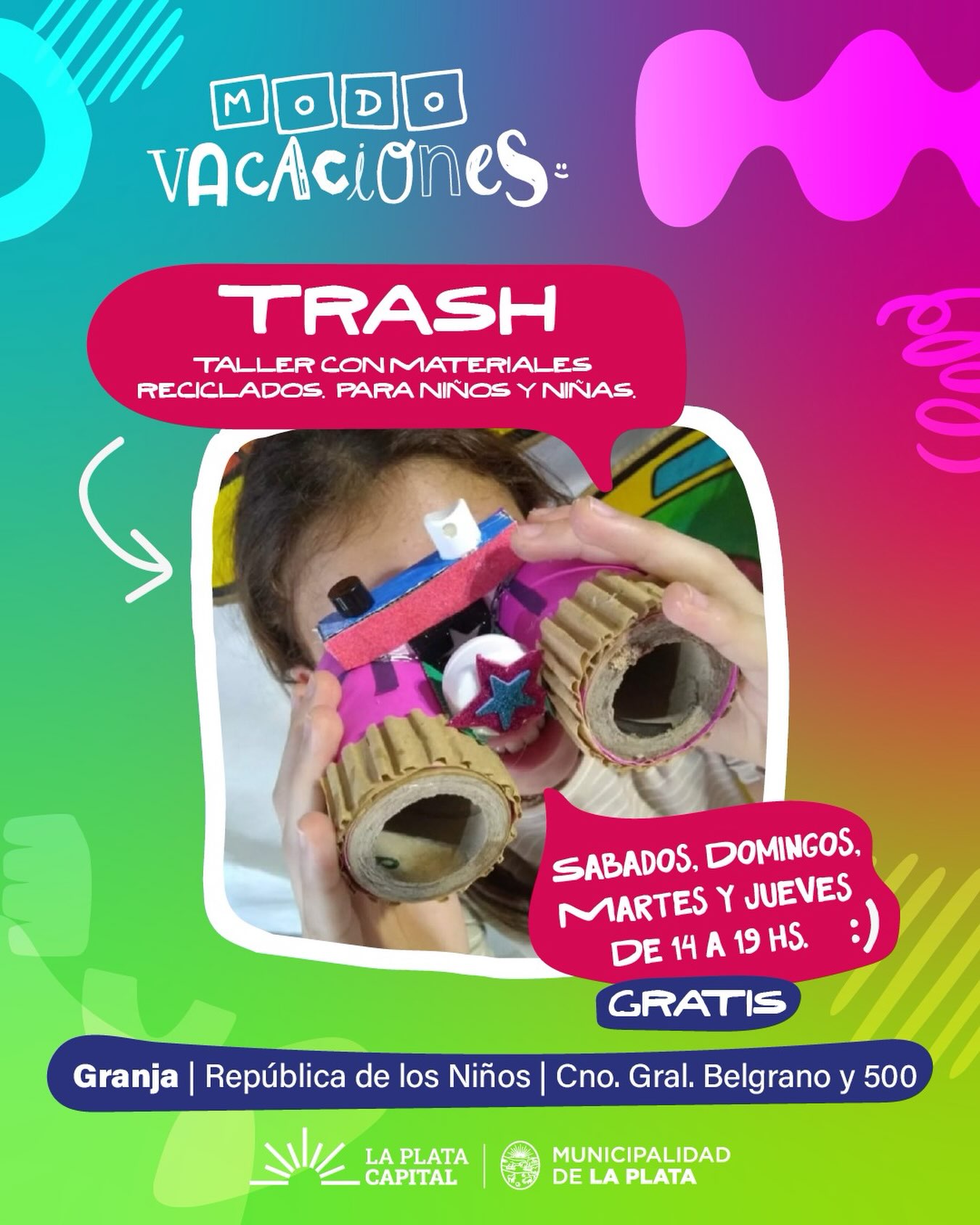 Trash - Taller con materiales reciclados