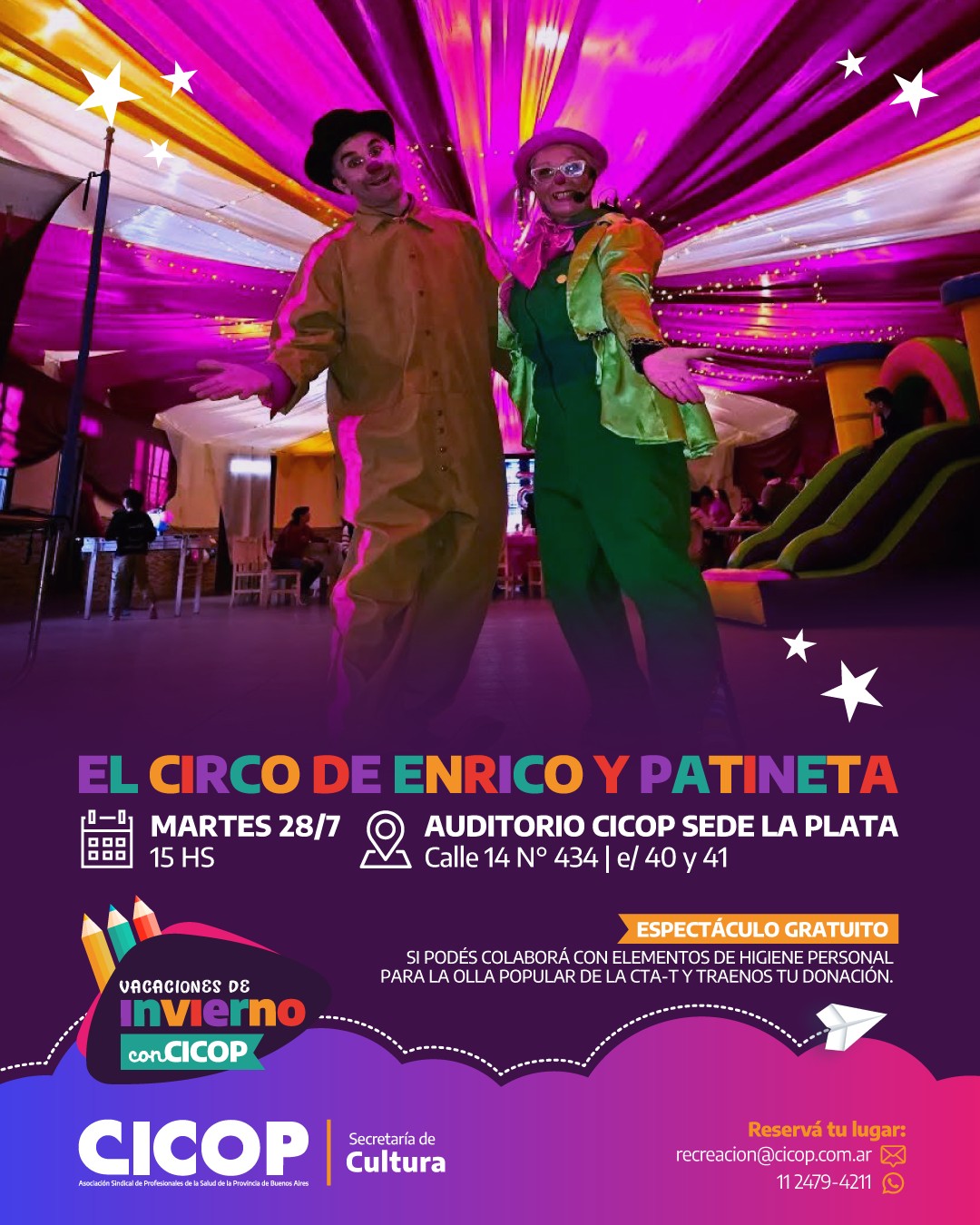 El circo de Enrico y Patineta