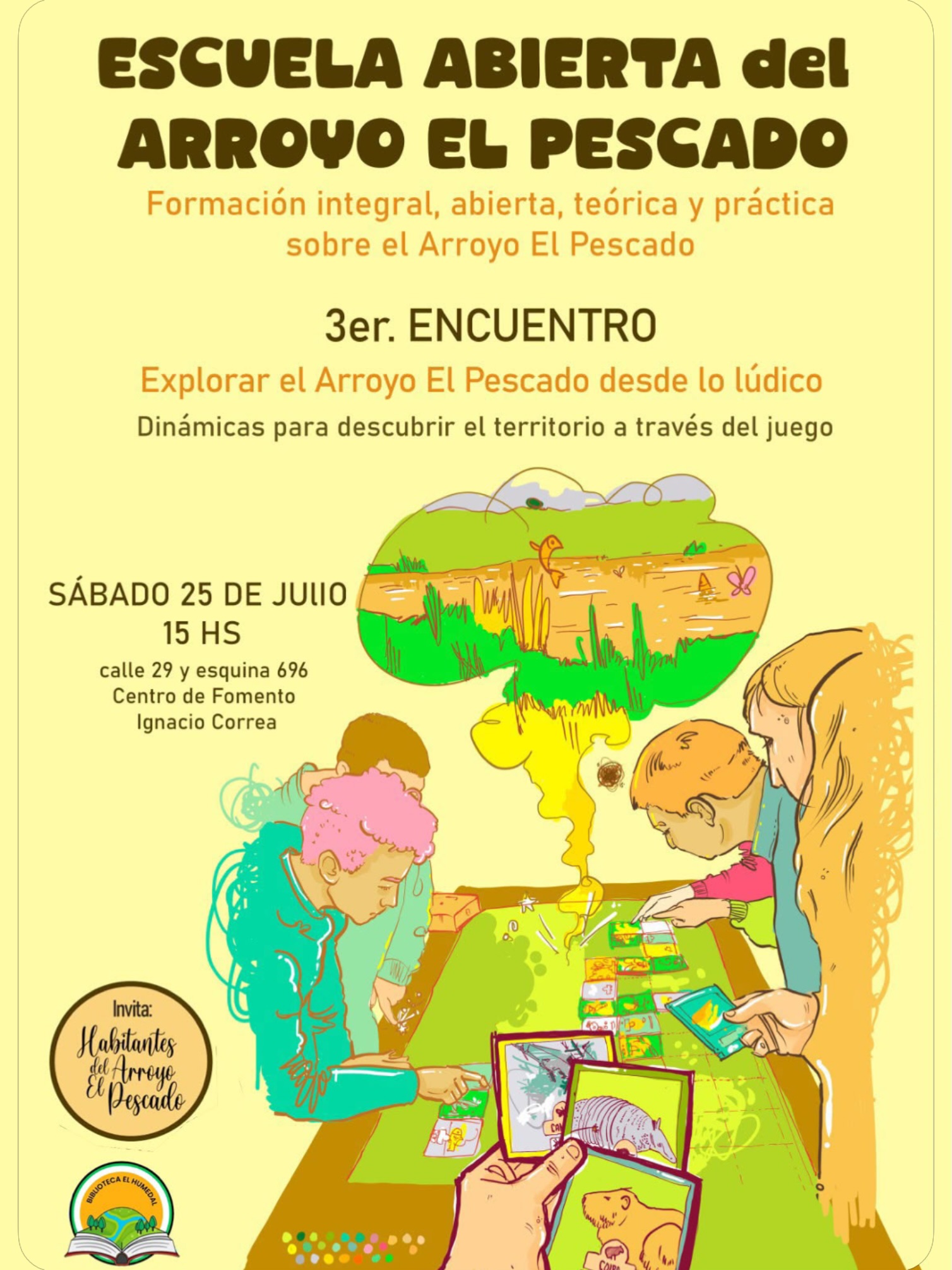 Tercer encuentro de la escuela abierta del arroyo El Pescado