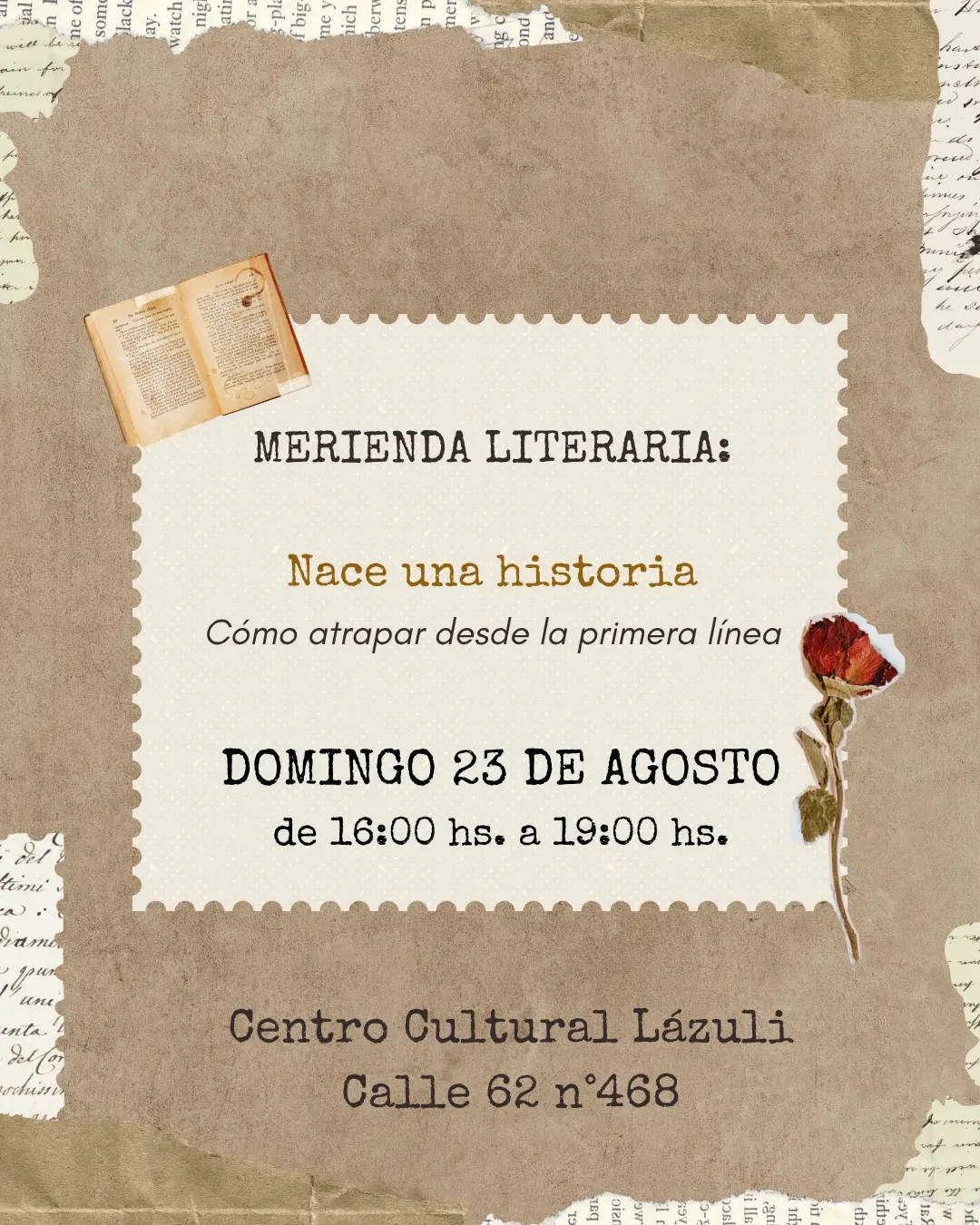 Merienda literaria - Un espacio de escritura creativa