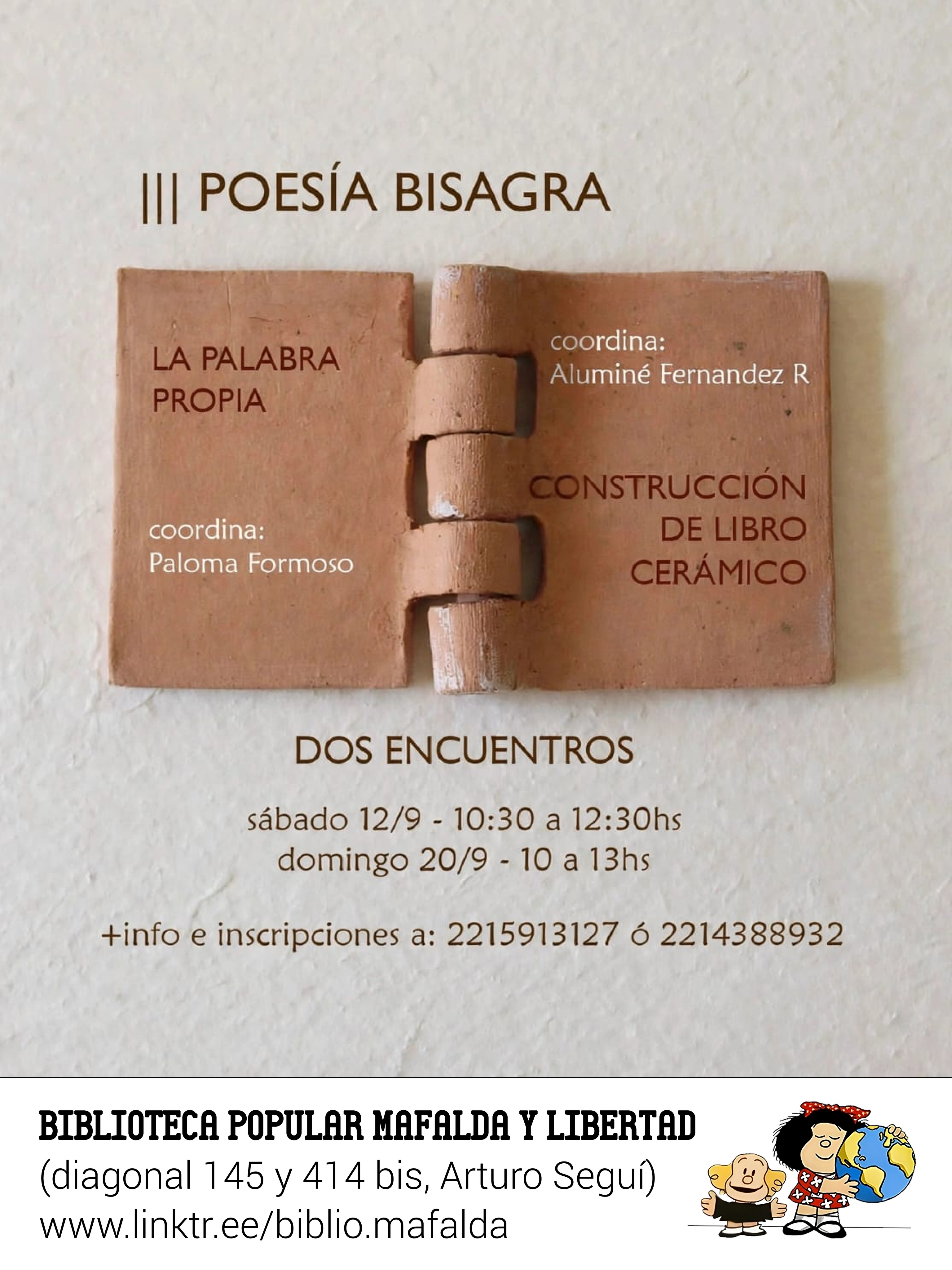 Taller de poesía y cerámica