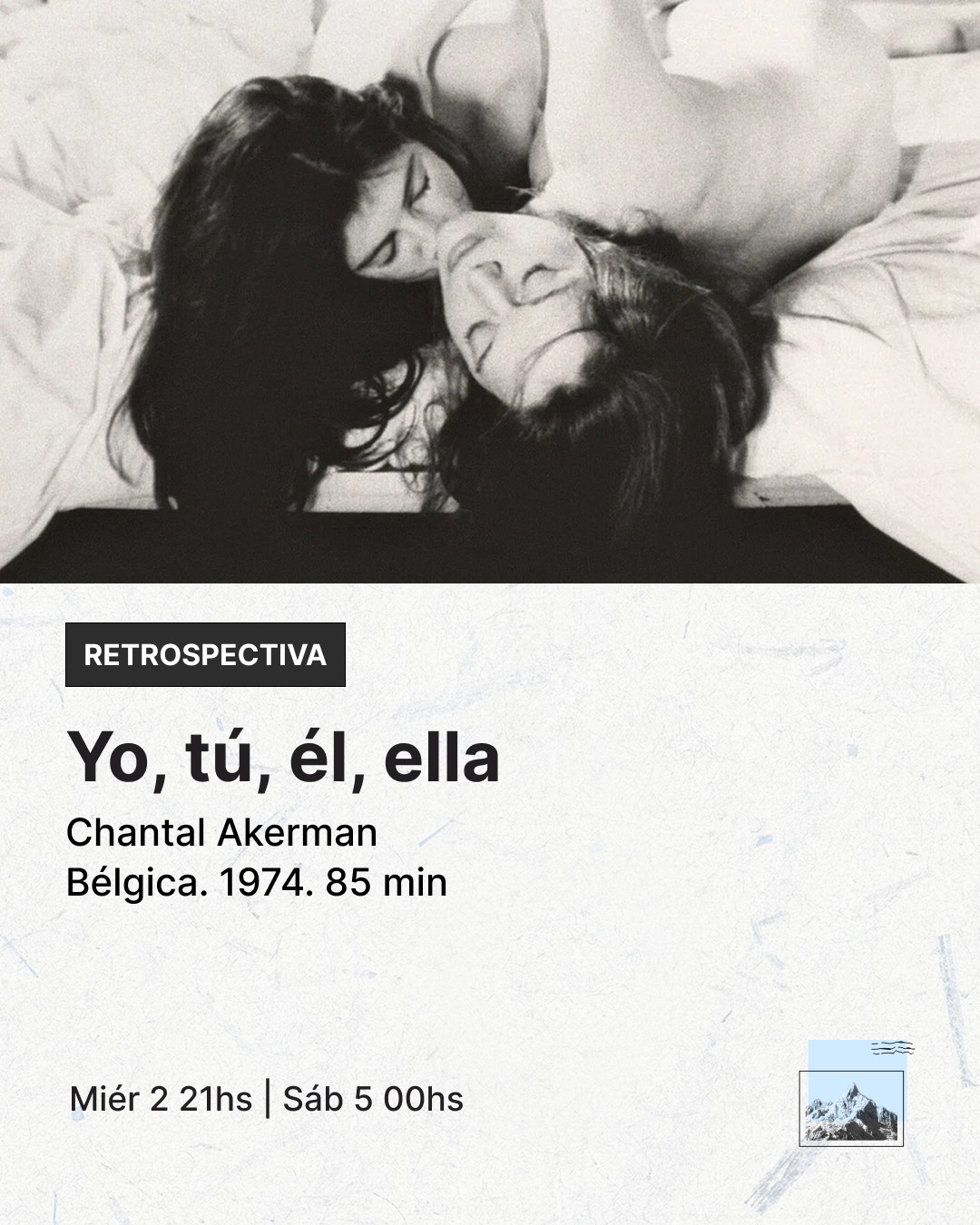 Yo, tú, él, ella (Dir. Chantal Akerman - 1974)