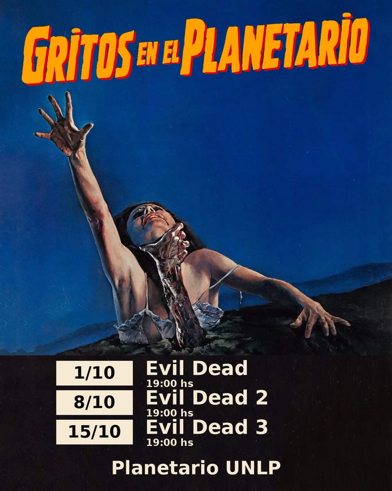 Gritos en el planetario - Evil Dead