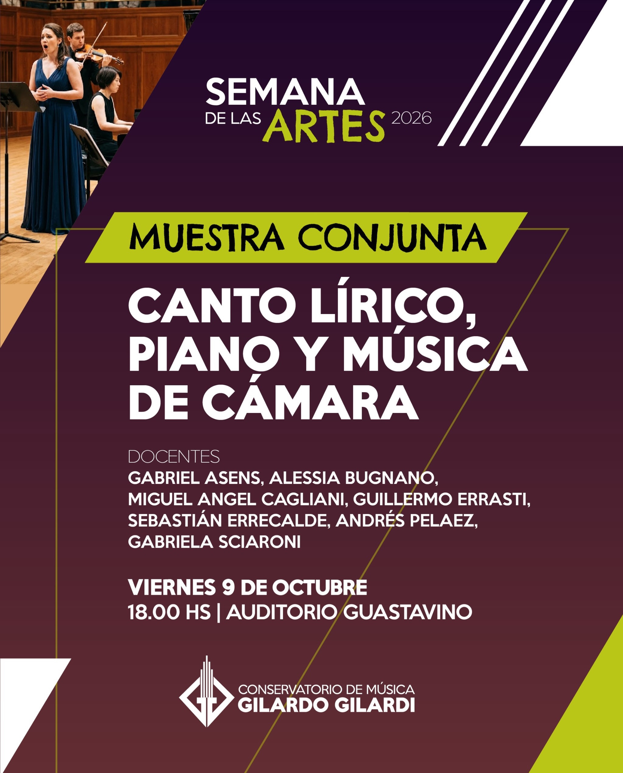 Canto Lírico, piano y música de cámara