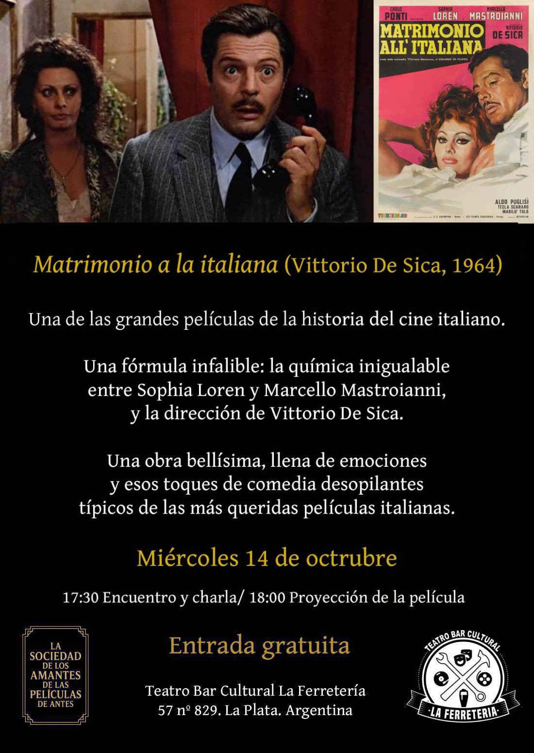 Matrimonio a la Italiana (Dir. Vittorio De Sica)